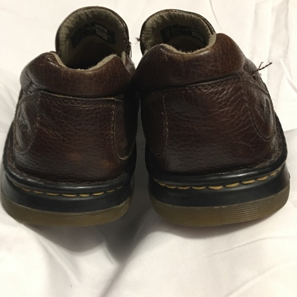 Dr Martens Brown Leather Slip-Ons Shoes main image 8
